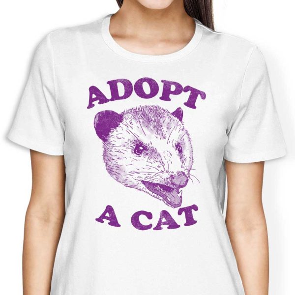 Adopt a Cat - Women s Apparel Cheap - Image 4