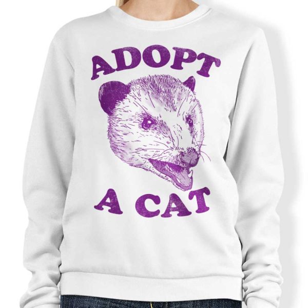 Adopt a Cat - Sweatshirt on Sale