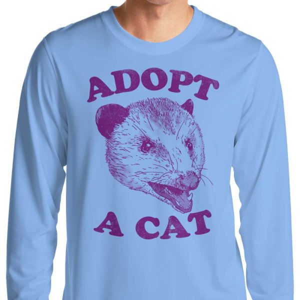 Adopt a Cat - Long Sleeve T-Shirt Cheap