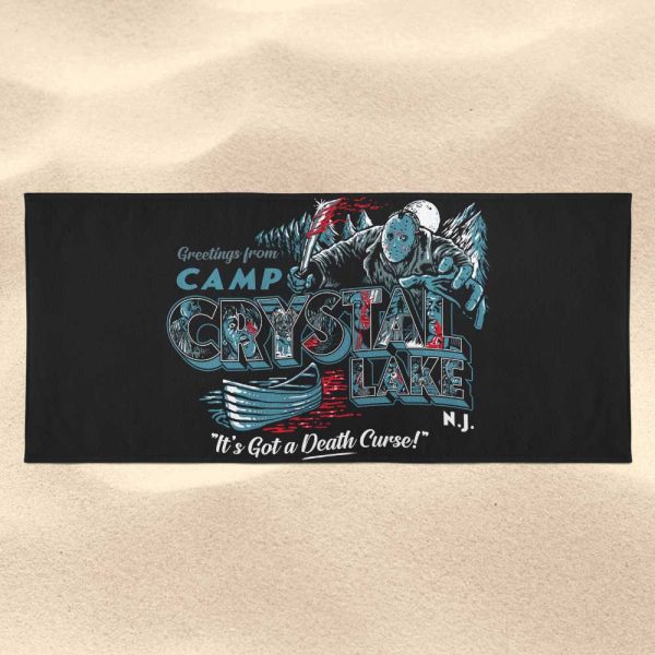 Visit Crystal Lake - Towel on Sale