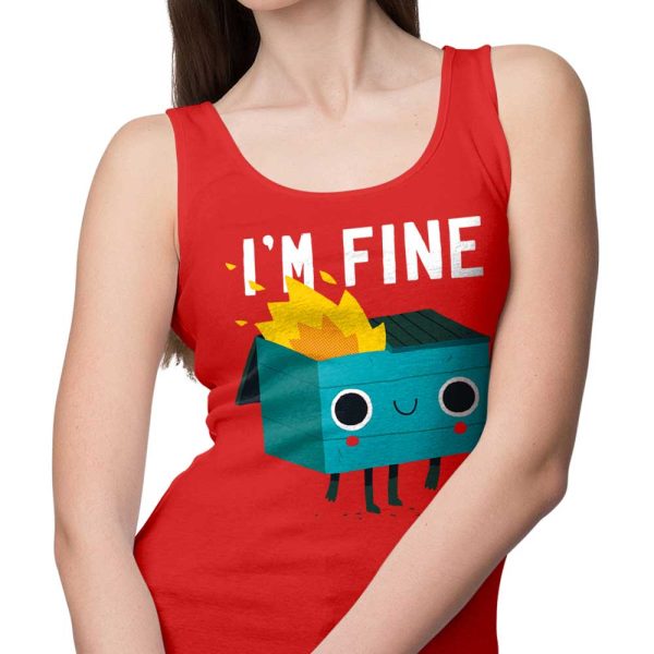 Dumpster is Fine - Tank Top Online Hot Sale - Image 4