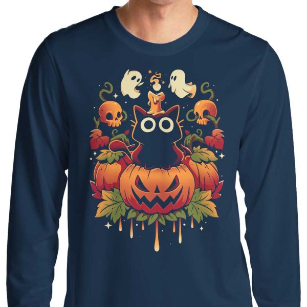 Halloween Candle Trick - Long Sleeve T-Shirt Online Sale - Image 3