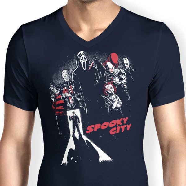 Spooky City - Men s V-Neck Supply - Image 5