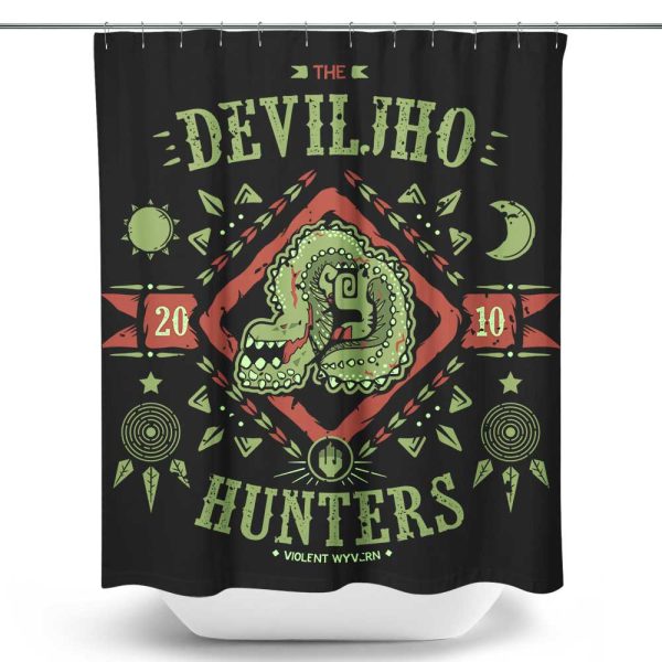 The Deviljho Hunters - Shower Curtain Cheap