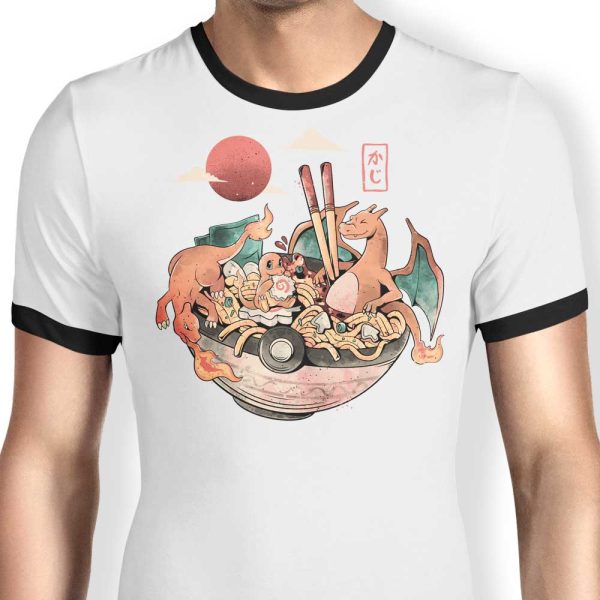 Fire Bowl - Ringer T-Shirt For Sale