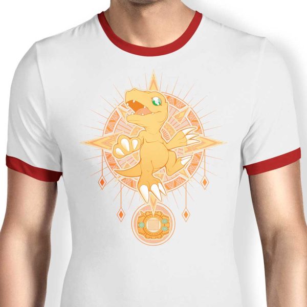 Crest of Courage - Ringer T-Shirt Cheap - Image 3