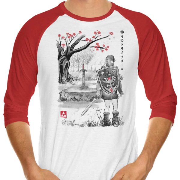 A Link to the Sumi-e - 3 4 Sleeve Raglan T-Shirt Cheap - Image 3
