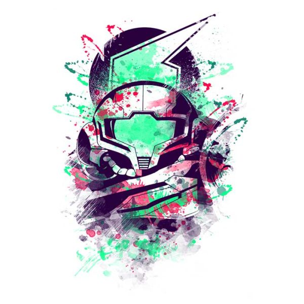Watercolor Bounty Hunter - Ringer T-Shirt For Cheap - Image 2