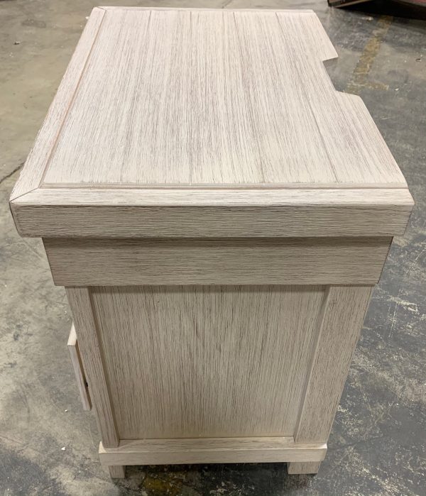 Deschamp 3 Drawer Nightstand Distressed White 792CDR Online - Image 4