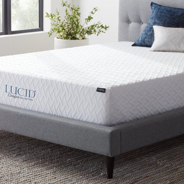 Lucid Comfort 10  Medium Gel Memory Foam Mattress (Queen) #AD151 Supply - Image 2