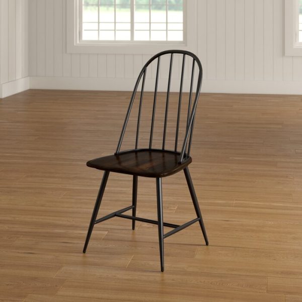 Black and Espresso Poltimore Windsor Back Side Chair MR89 For Discount - Image 2