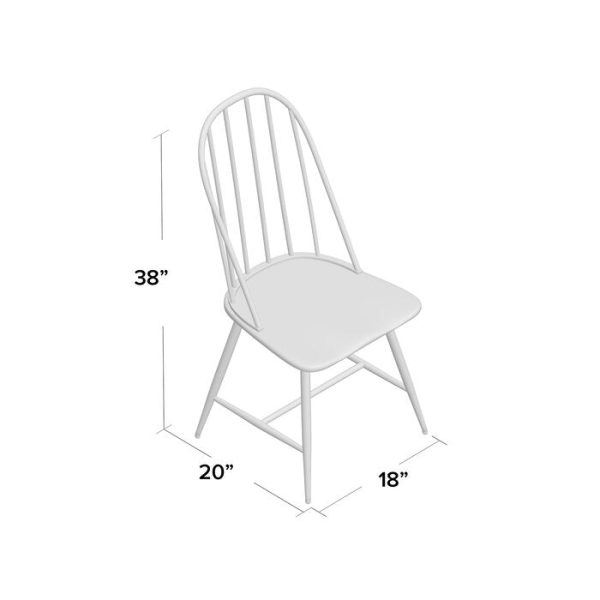 Black and Espresso Poltimore Windsor Back Side Chair MR89 For Discount - Image 4