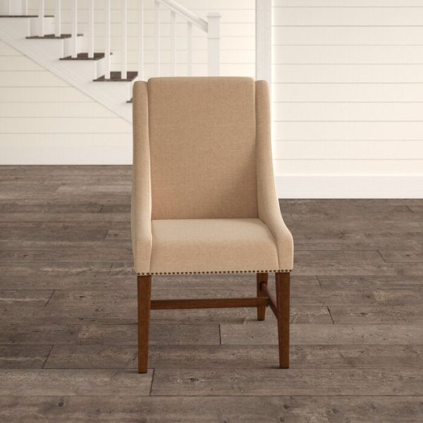 Barlow Linen Upholstered Dining Chair in Brown (Set of 4) #2425HW - 2 Separate Boxes Supply - Image 3
