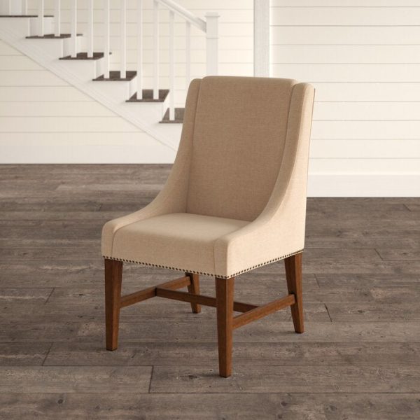 Barlow Linen Upholstered Dining Chair in Brown (Set of 4) #2425HW - 2 Separate Boxes Supply - Image 4